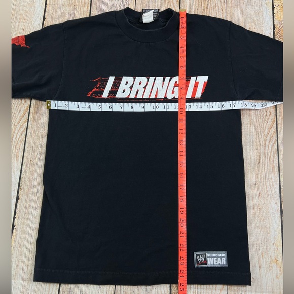 WWE The Rock Dwayne Johnson I Bring It Wrestling T Shirt Black Small 2008 - Picture 7 of 9